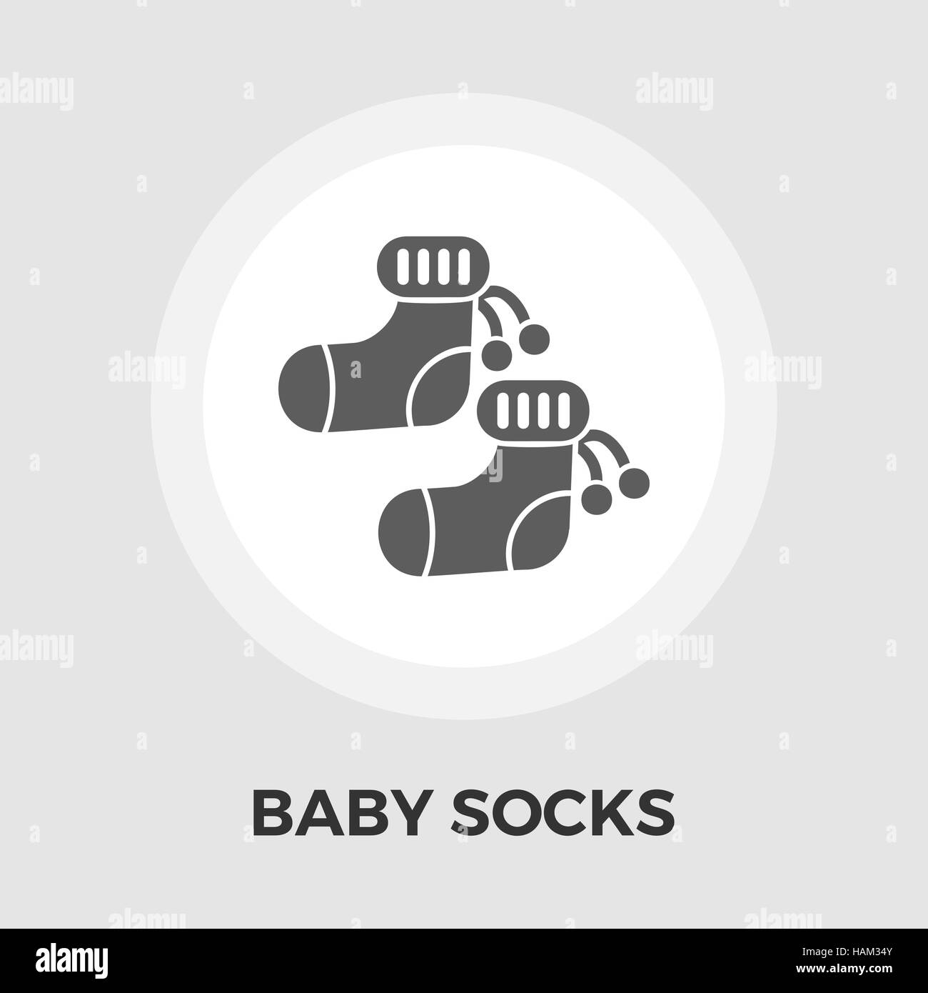 Baby Socks Clothes Isolated Icon Vector Illustration Design