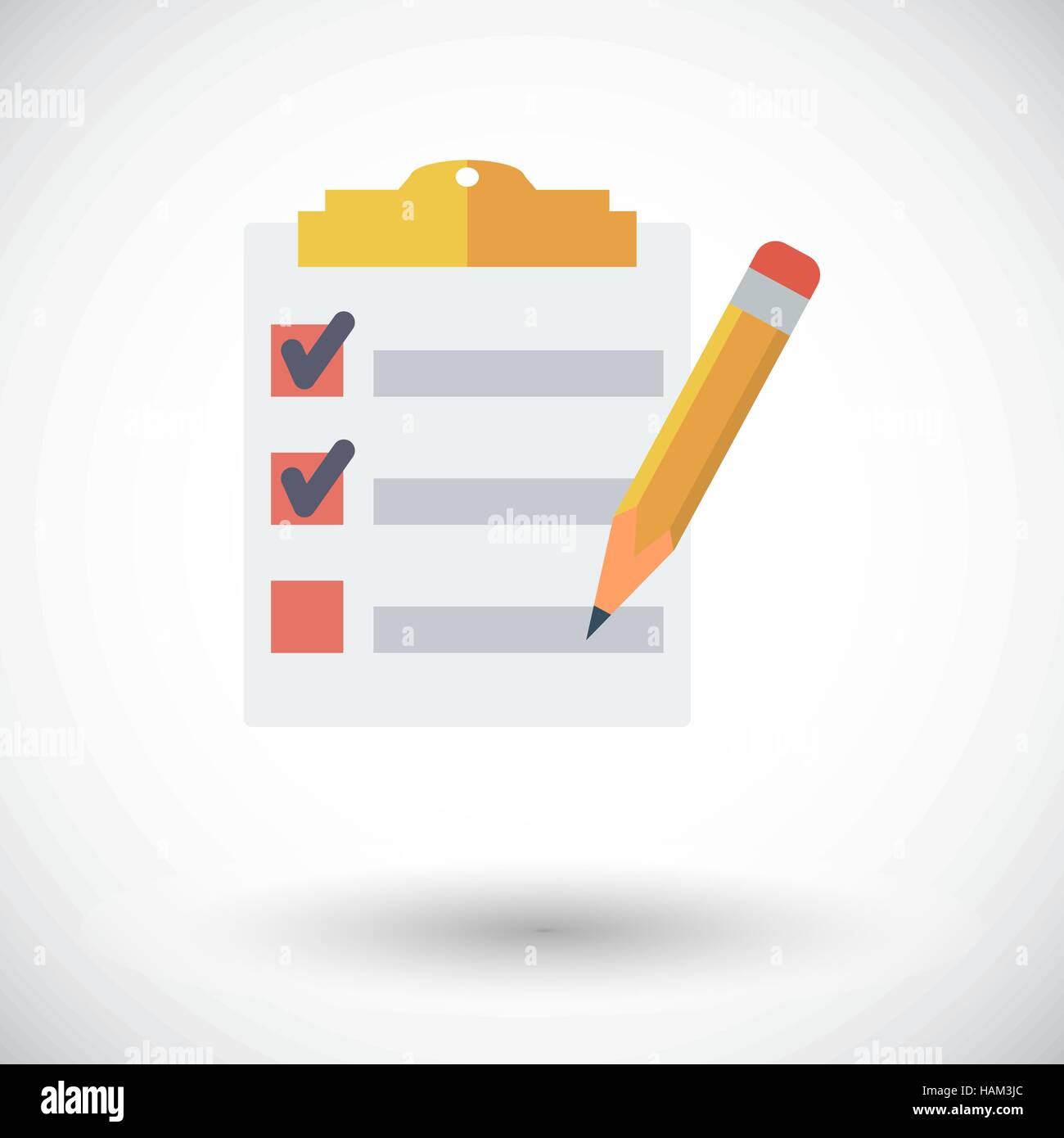 Clipboard with pen Stock Vector Image & Art - Alamy