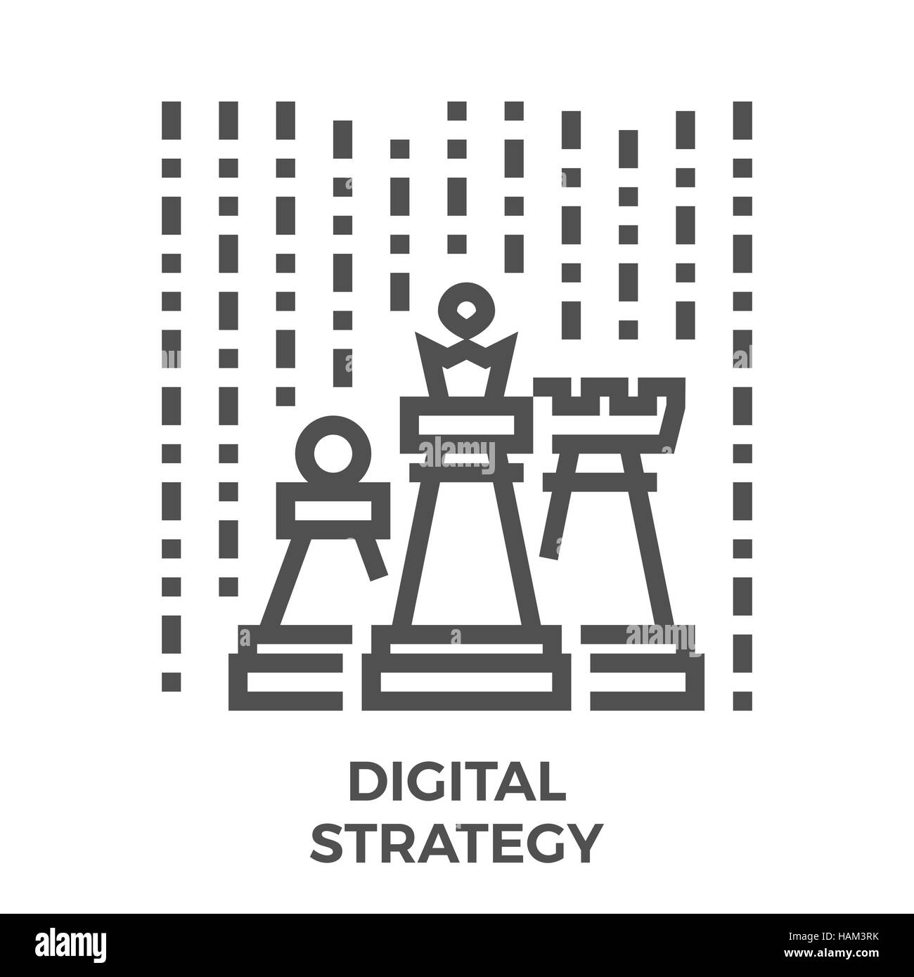 Digital communication strategy Black and White Stock Photos & Images ...