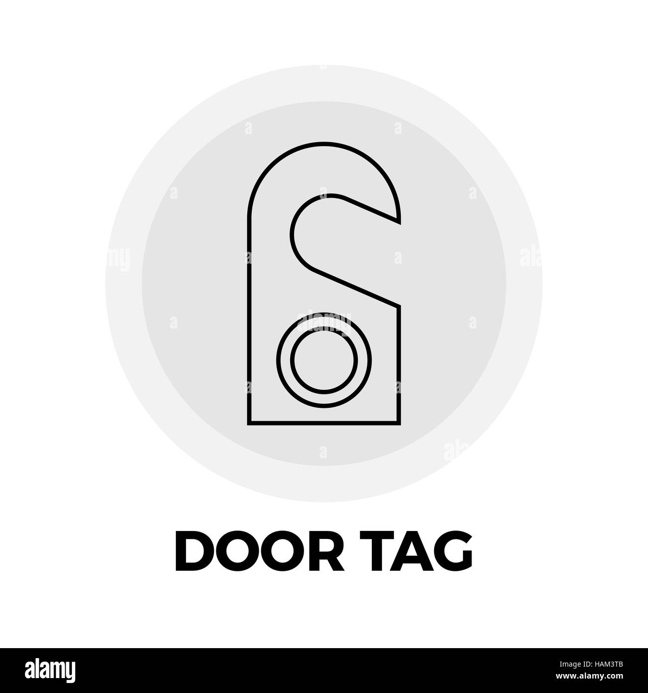 Door Tag Icon Vector. Door Tag Icon Flat. Door Tag Icon Image. Door Tag ...
