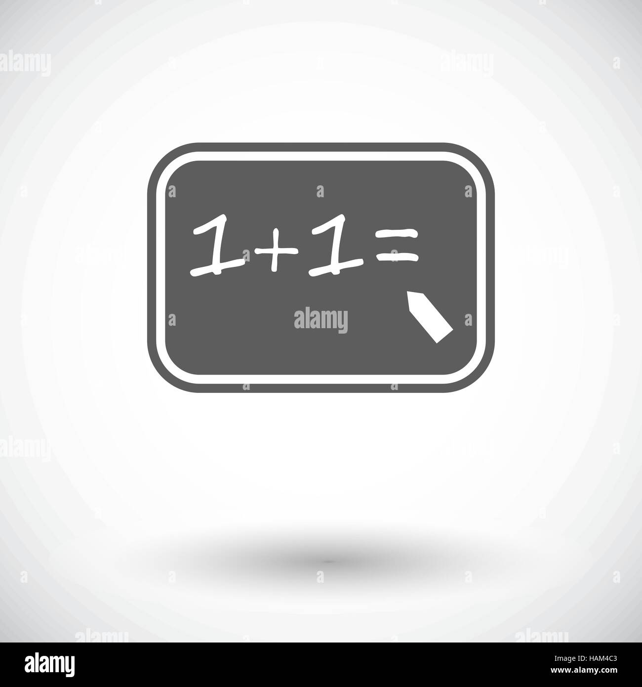 Mathematics. Single flat icon on white background. Vector illustration ...