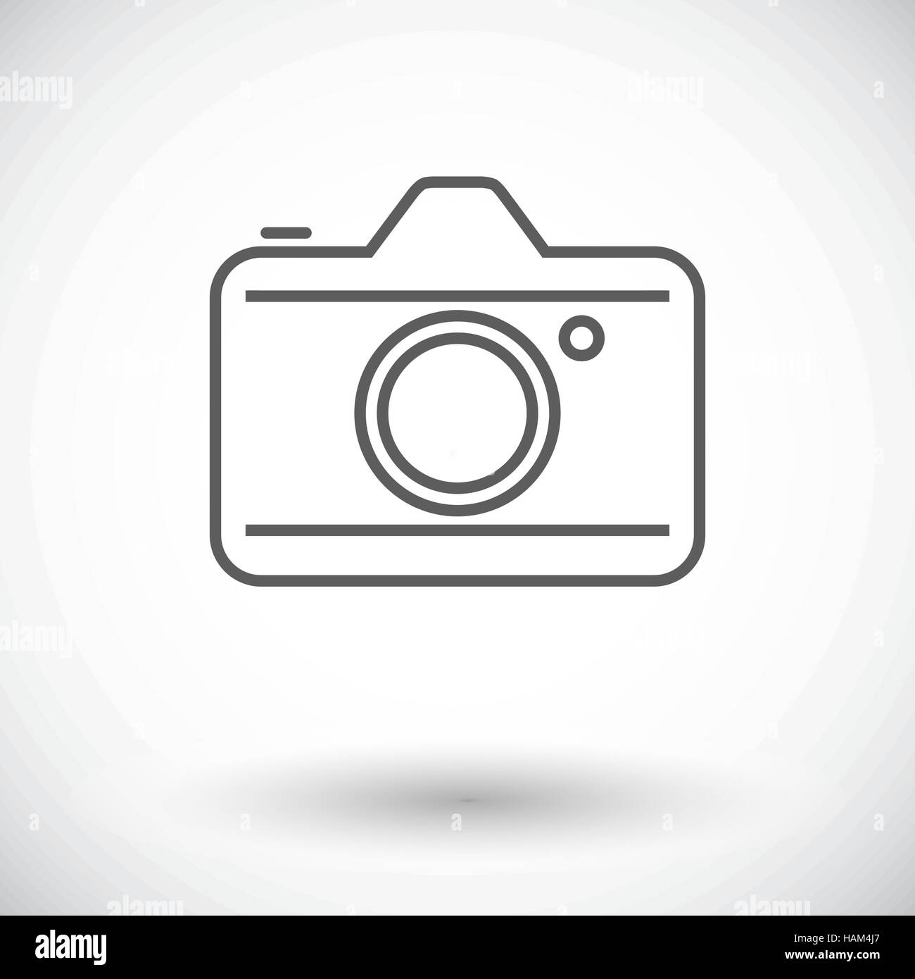 Camera. Single flat icon on white background. Vector illustration Stock ...
