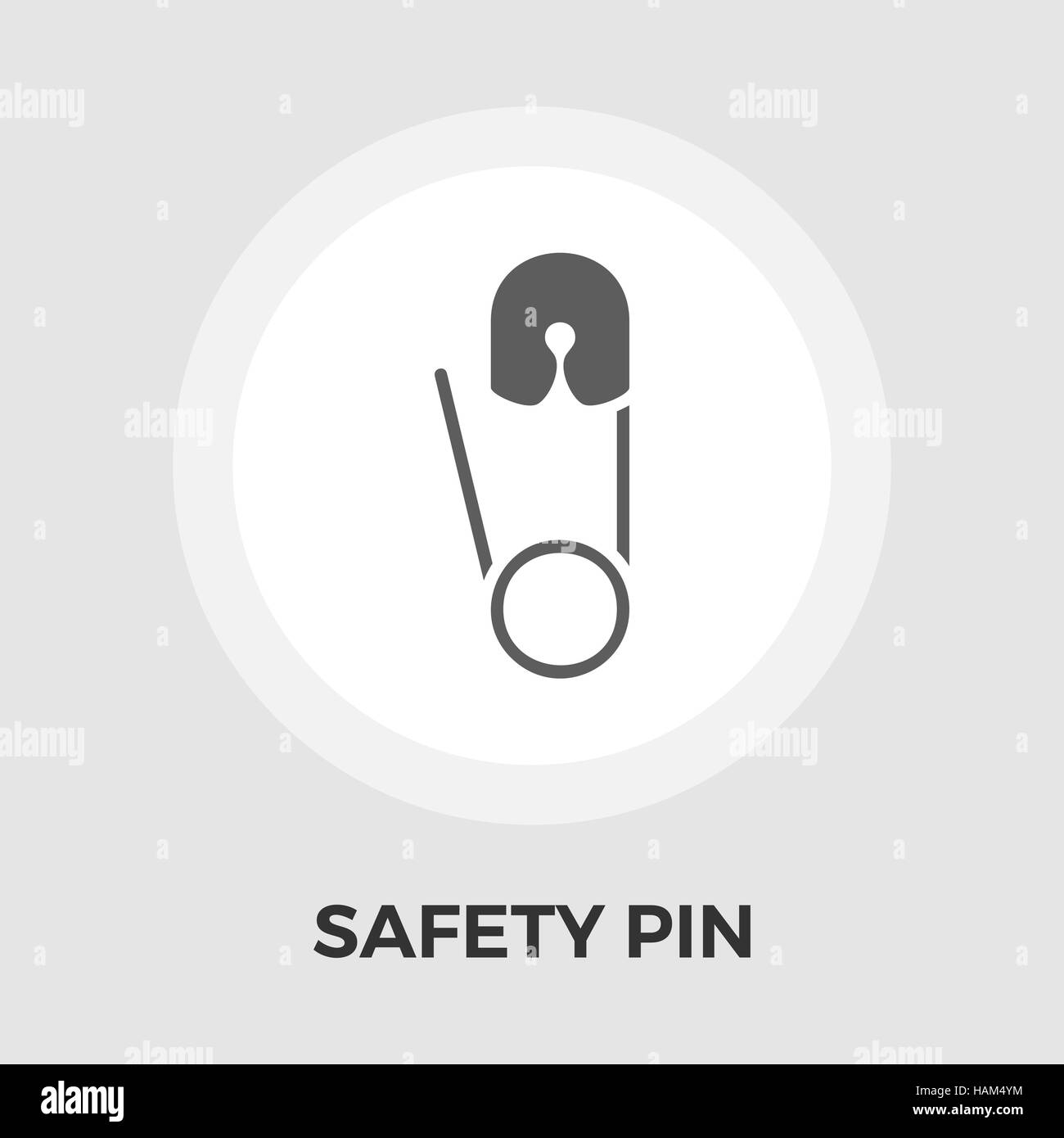 Safety pins isolated on white Royalty Free Vector Image