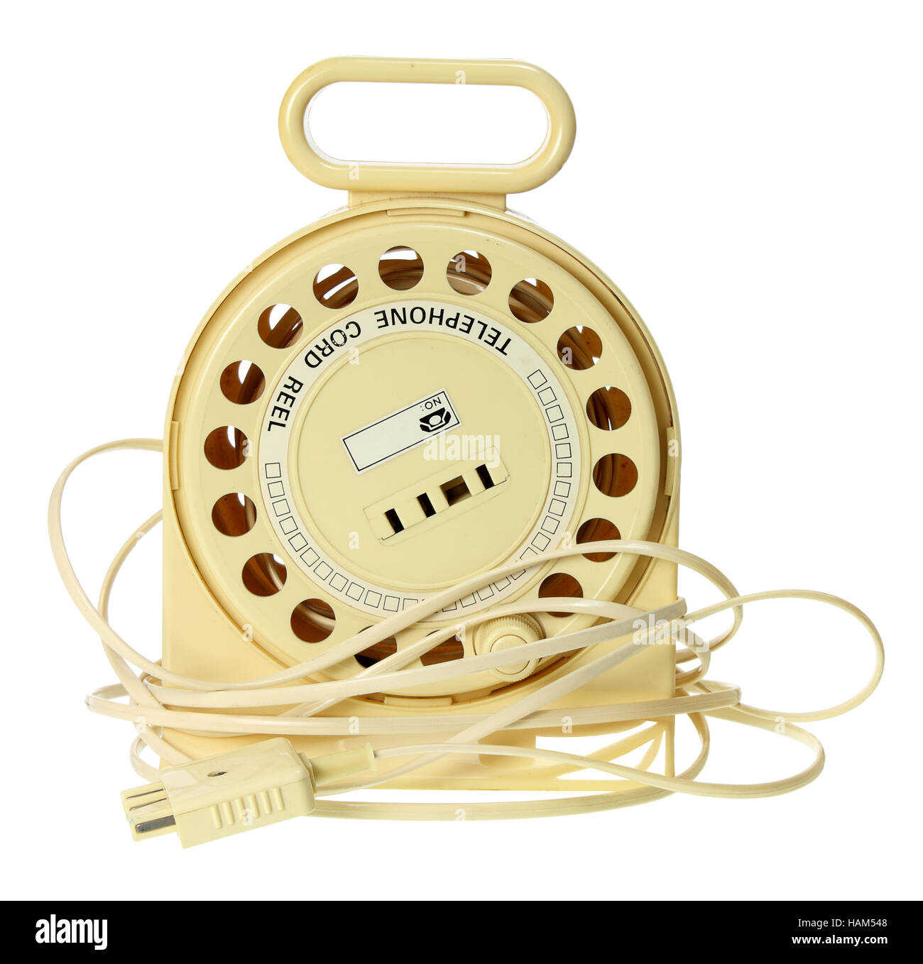 Retractable Phone Cord Stock Photo Alamy