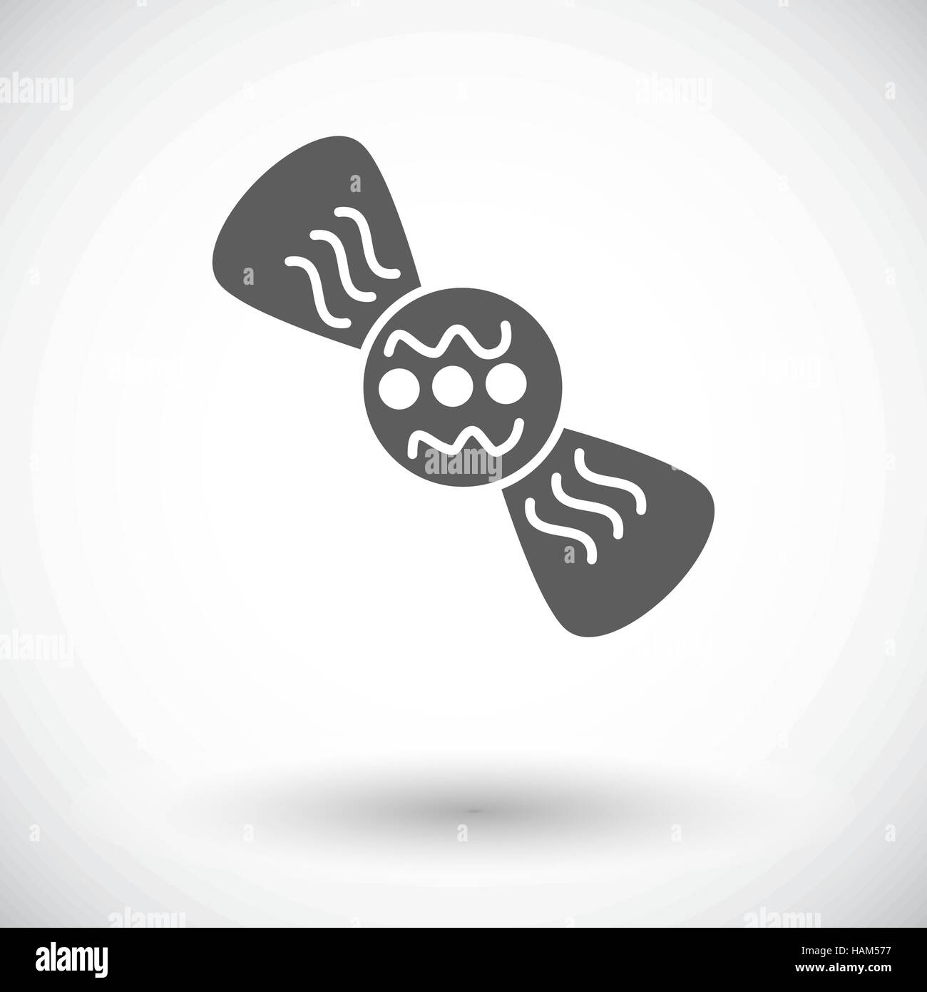 Candy. Single flat icon on white background. Vector illustration Stock ...
