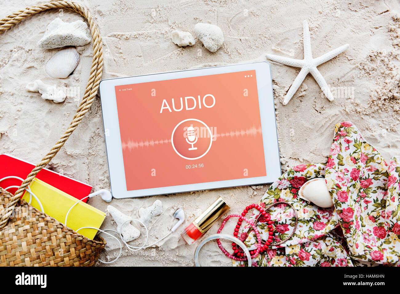 Audio Record Application Sound Concept Stock Photo - Alamy