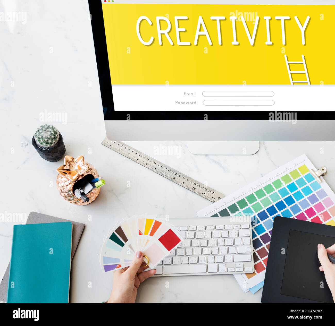 Creativity Design Ideas Bulb Innovation Concept Stock Photo - Alamy