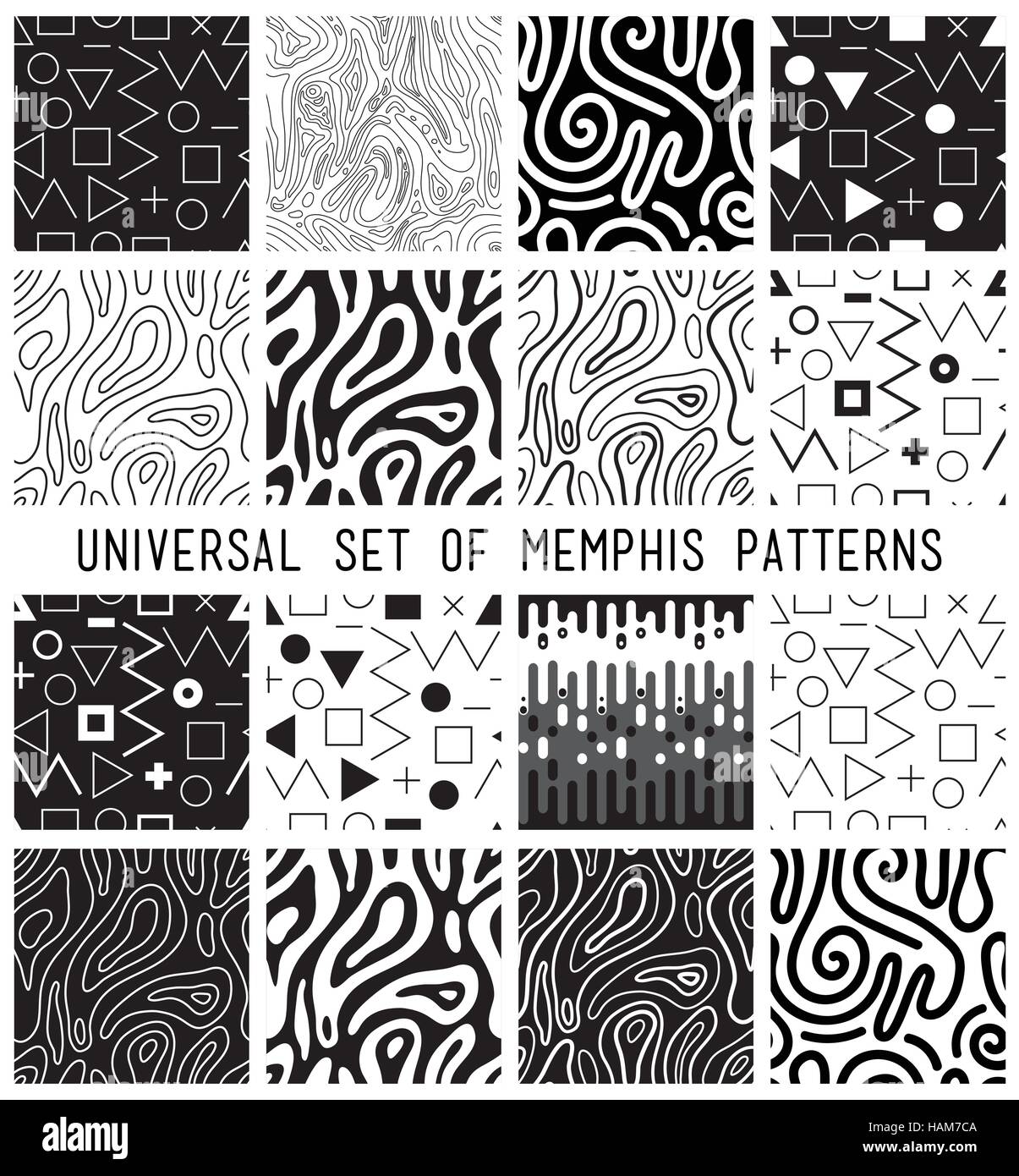 Universal vector lineal geometric seamless pattern Stock Vector Image ...