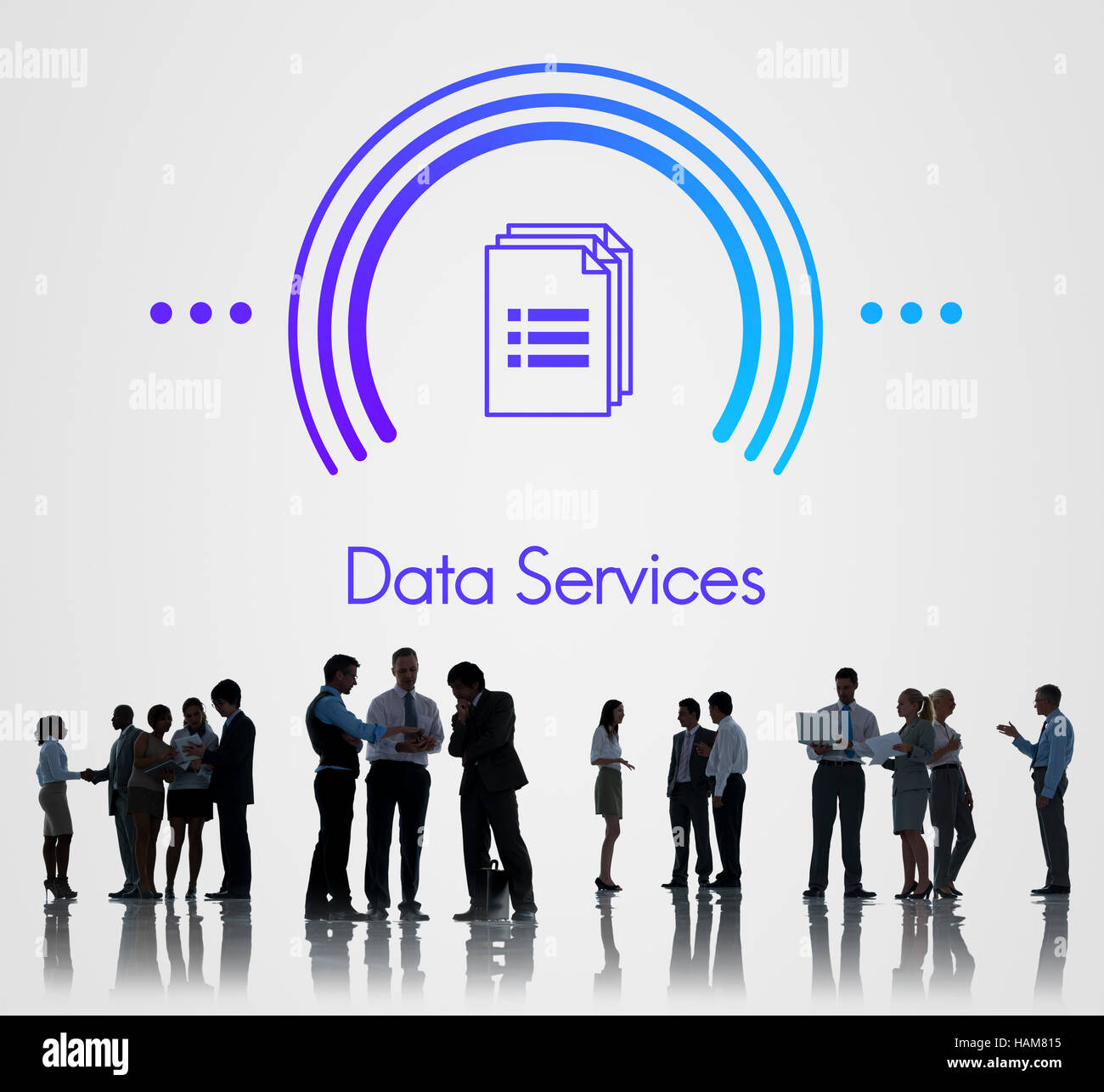 Silhouette business documents information hi-res stock photography and ...