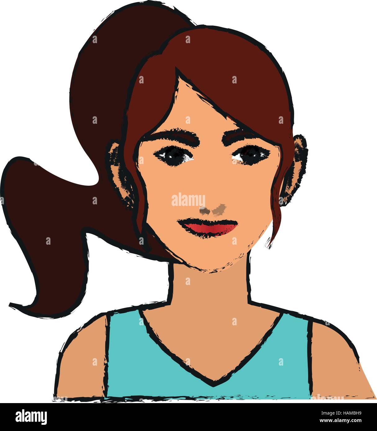 Isolated woman cartoon design Stock Vector Image & Art - Alamy