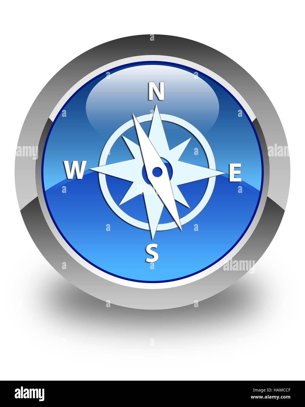 airplane ship compass on abstract blue background, Stock image