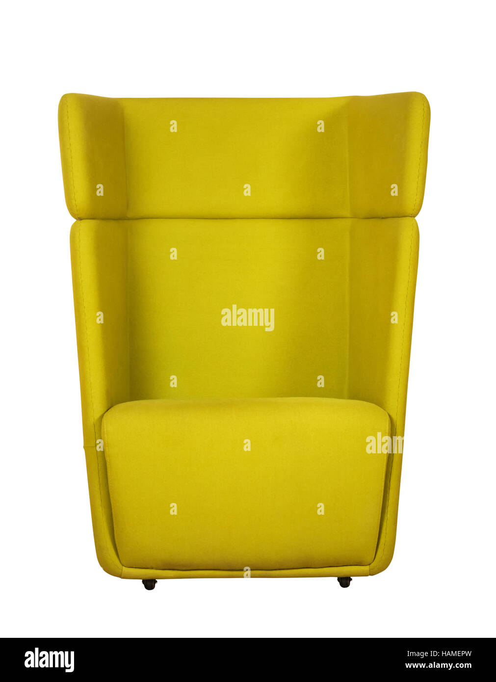 Spinning yellow office chair Stock Photo Alamy