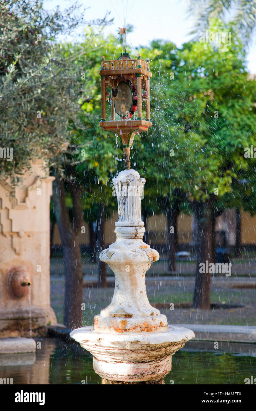 Fountain, Mosque-Cathedral, Cordoba, Andalucia, Spain, Europe Stock Photo