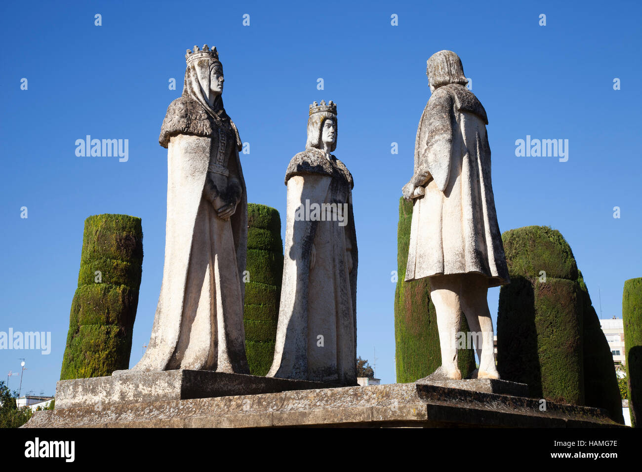 Queen Isabella I and King Ferdinand II meet Christopher Columbus, Alcazar de los Reyes