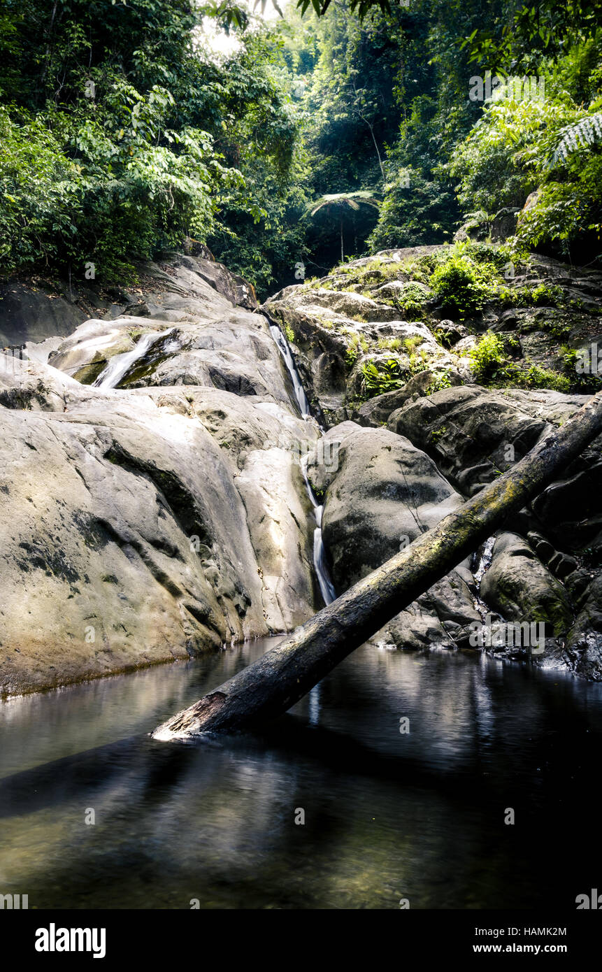 Gunung Gading Waterfall 3 Stock Photo