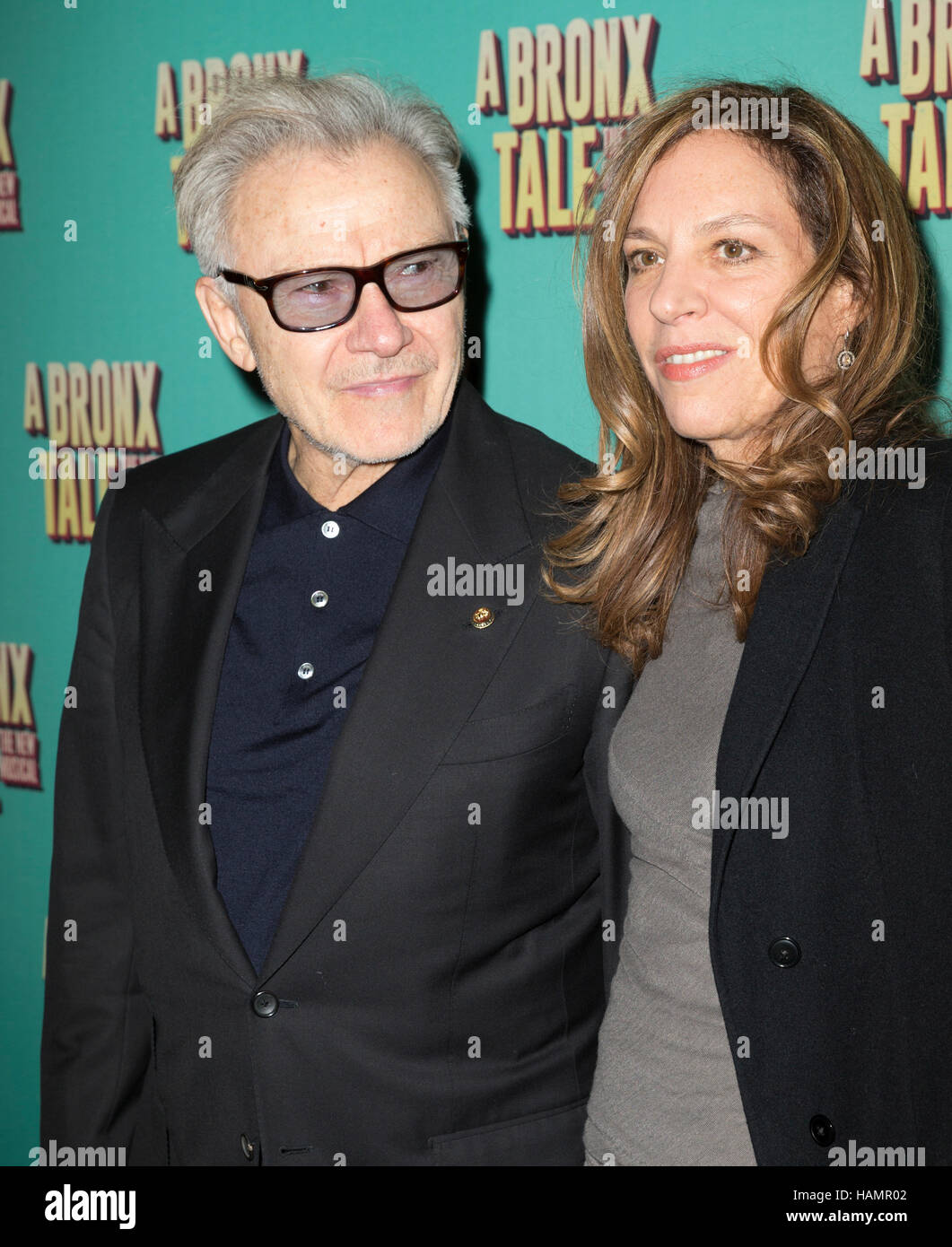 New York, USA. 01st Dec, 2016. Harvey Keitel & Daphna Keitel attend opening night for A Bronx Tale The New Musical at Longacre Theatre Credit:  lev radin/Alamy Live News Stock Photo