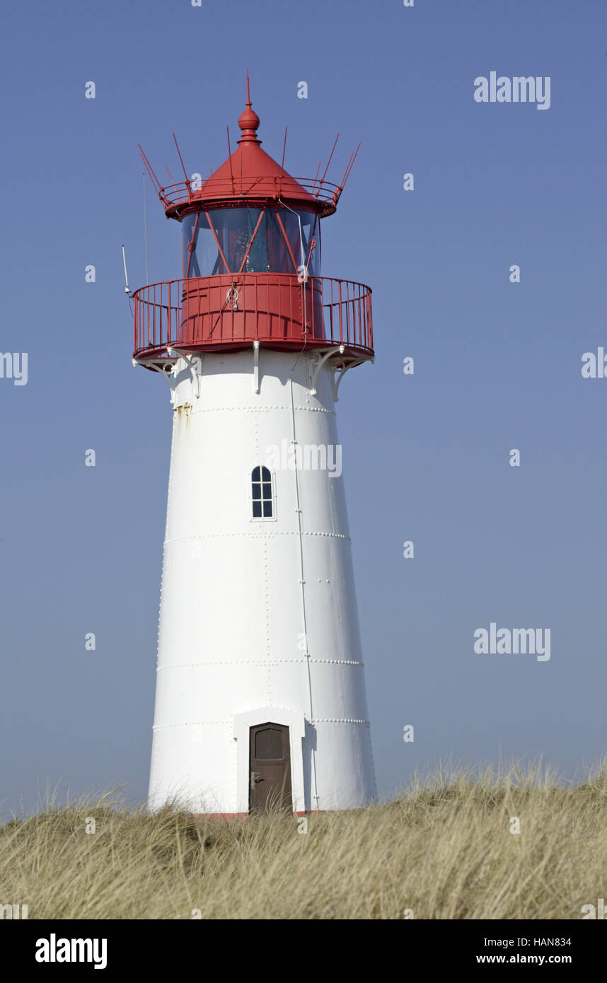 Lighthouse, Westerhever Stock Photo