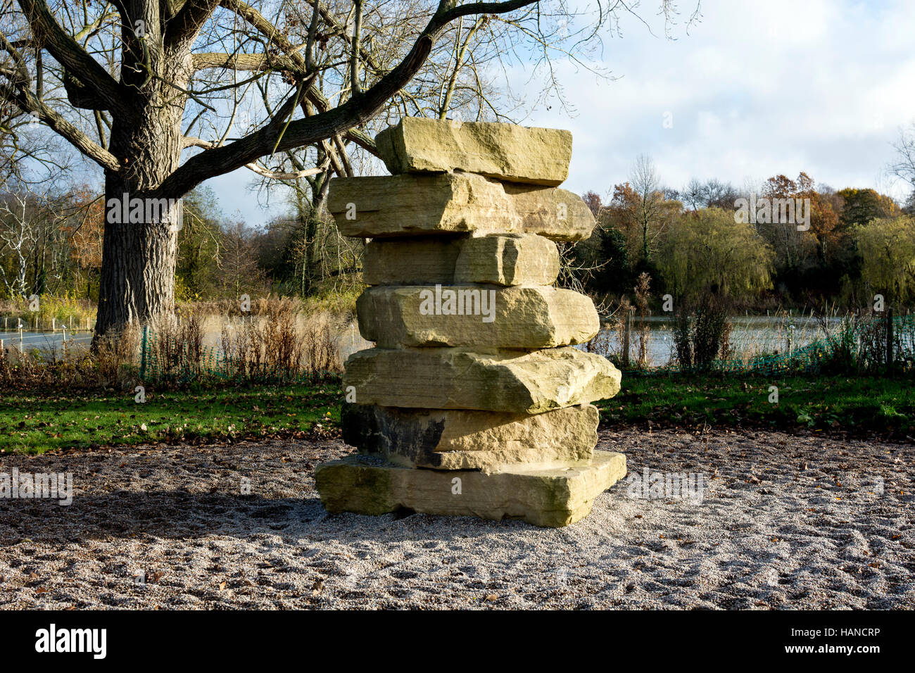 Rock pile sculpture at Wicksteed Park, Kettering, Northamptonshire ...