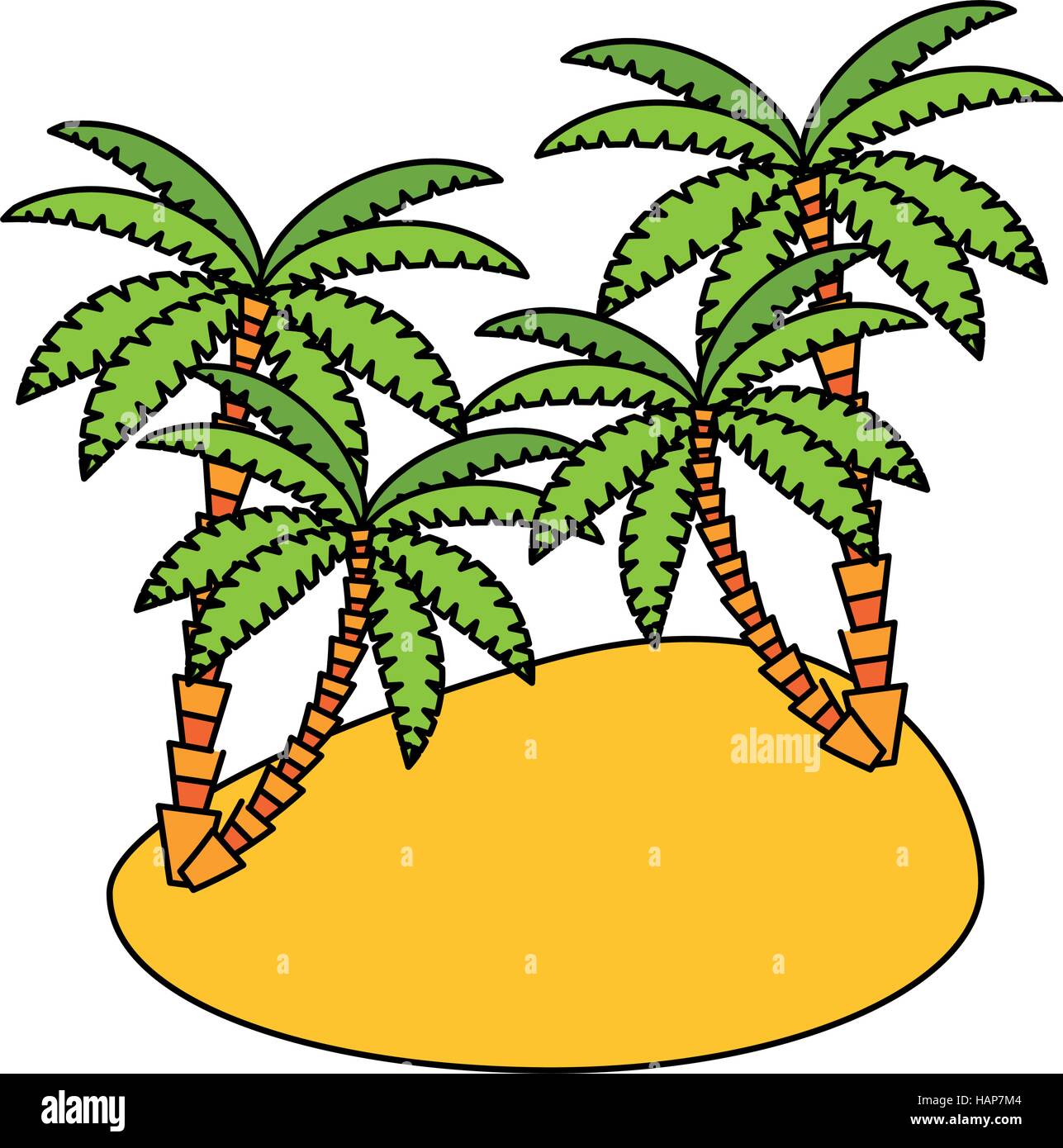 Isolated palm tree design Stock Vector Image & Art - Alamy
