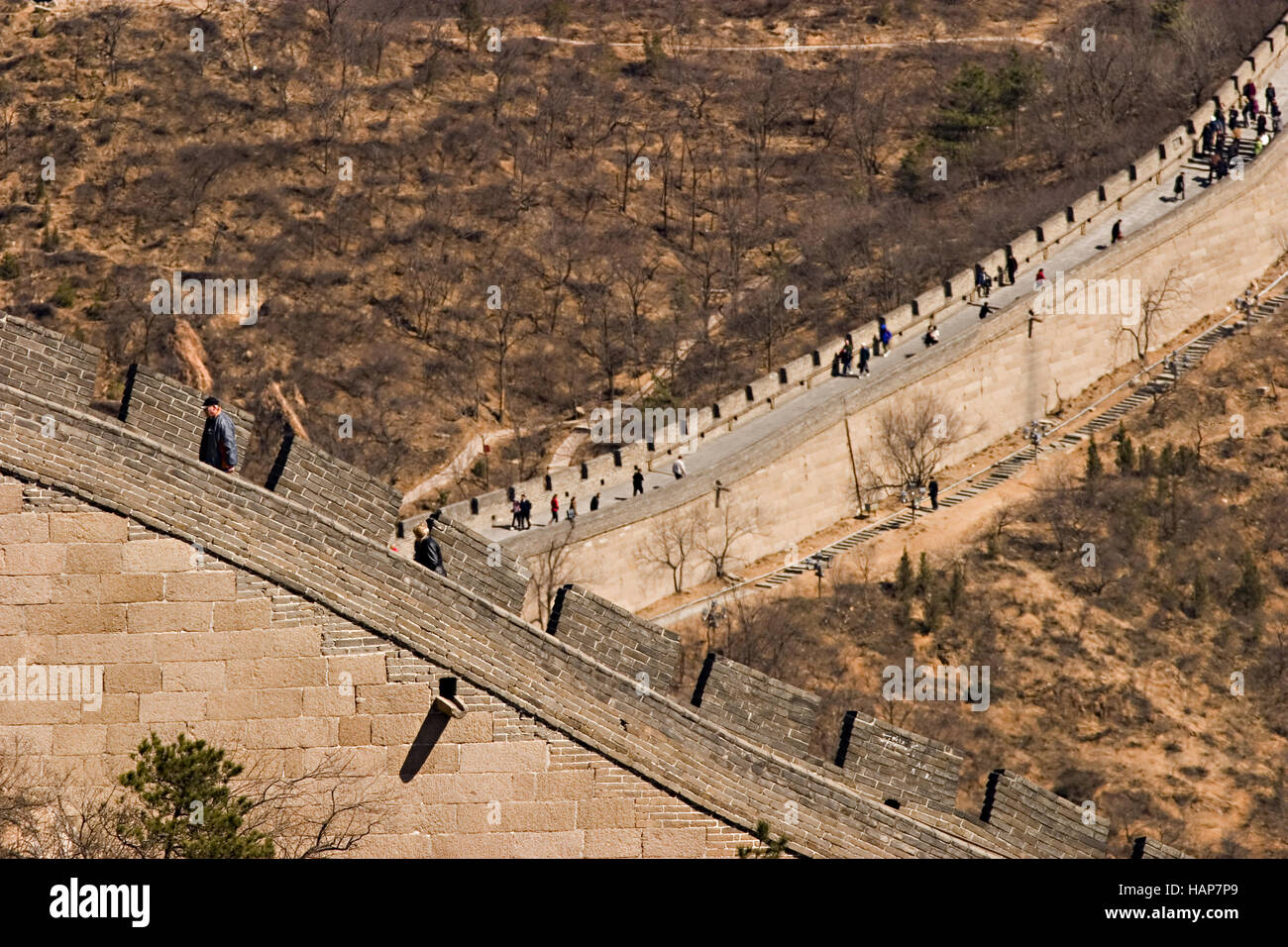 Great chinese wall, Chinesische Mauer, China Stock Photo