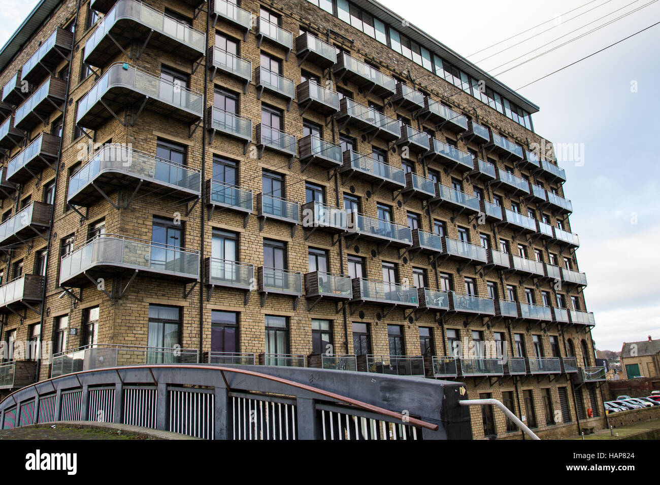 Mill Royd Apartments, Brighouse, Calderdale, West Yorkshire Stock Photo