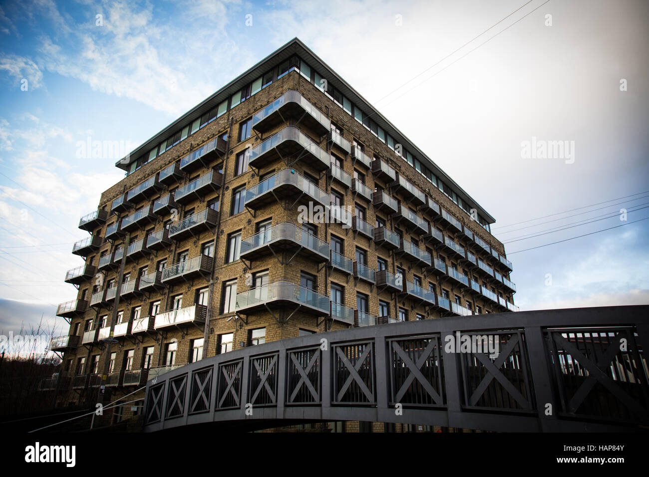 Mill Royd Apartments, Brighouse, Calderdale, West Yorkshire Stock Photo
