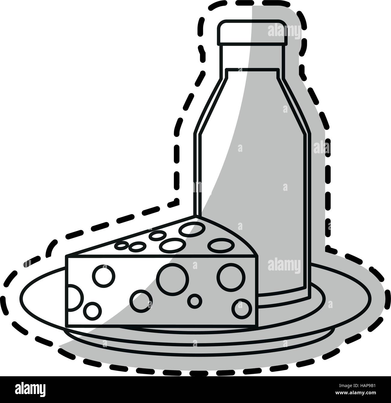 Isolated milk and cheese design Stock Vector Image & Art Alamy