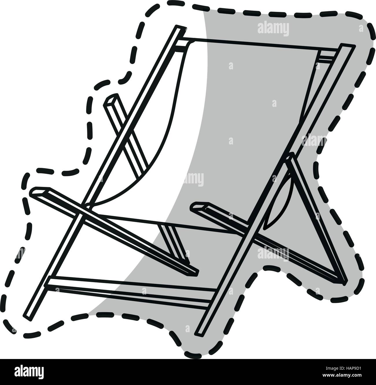 Isolated beach chair design Stock Vector Image & Art - Alamy