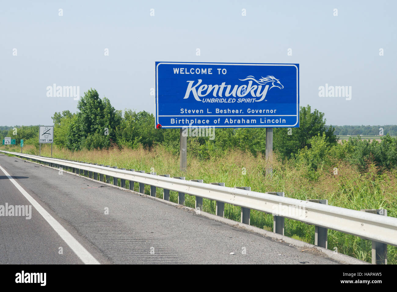 to Kentucky on Interstate 24, USA Stock Photo Alamy