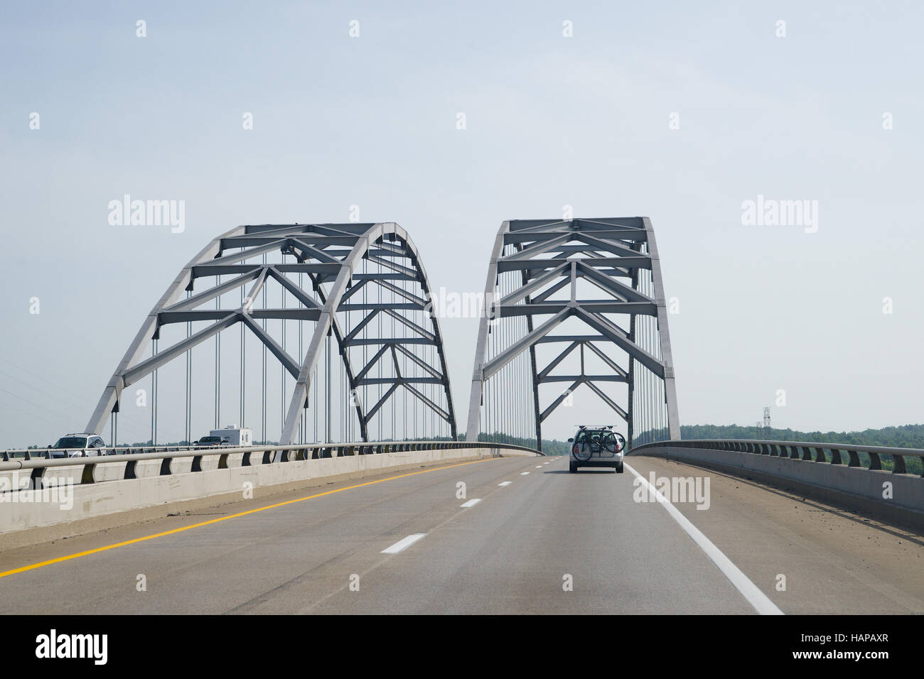 Bridge crossing the Tennessee River on Interstate 69 at Gilbertsville 