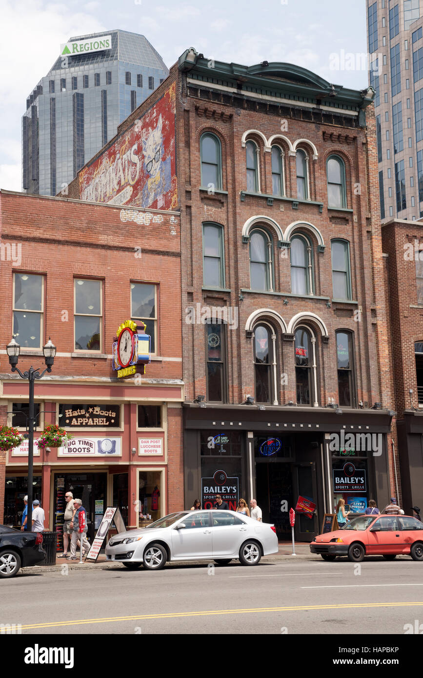 Bailey's Sports Grill on Broadway, Downtown Nashville, Tennessee, USA