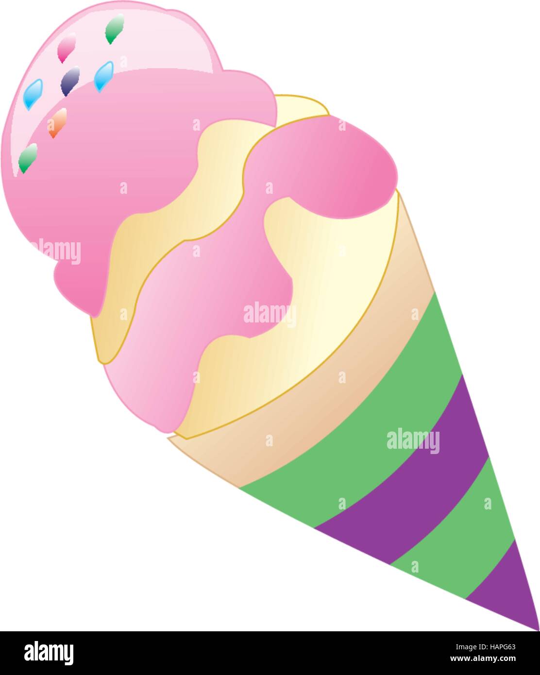 Savory ice cream Stock Vector Images - Alamy