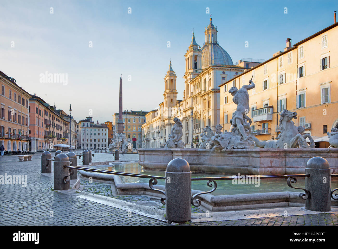 Fountain of neptune 1574 created by giacomo della porta hi-res stock ...