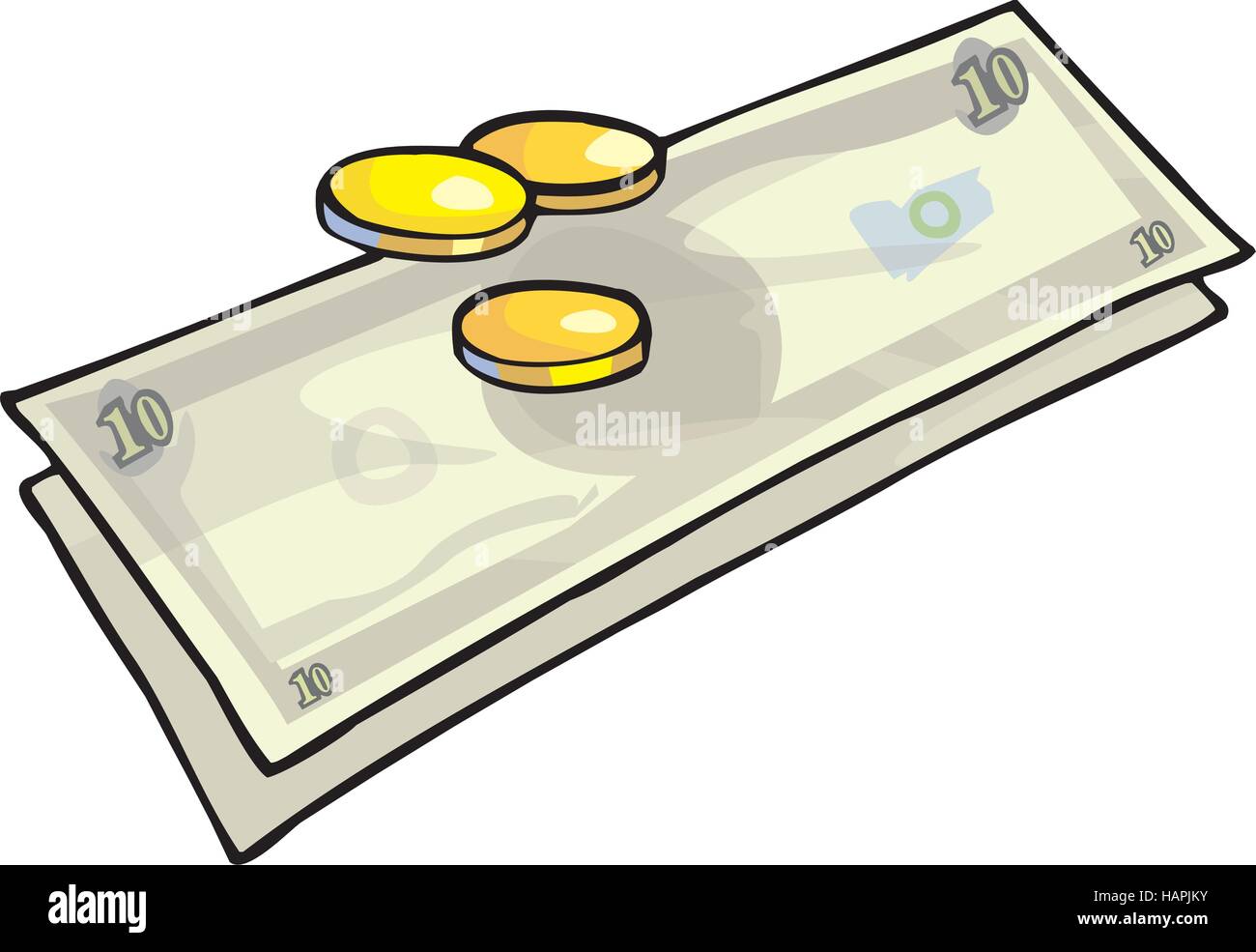 Ten Pound Note Line Drawing Ten pound note Stock Vector Images - Alamy