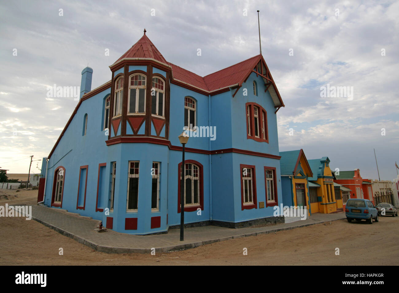 Coloured Luederitz. Namibia Stock Photo