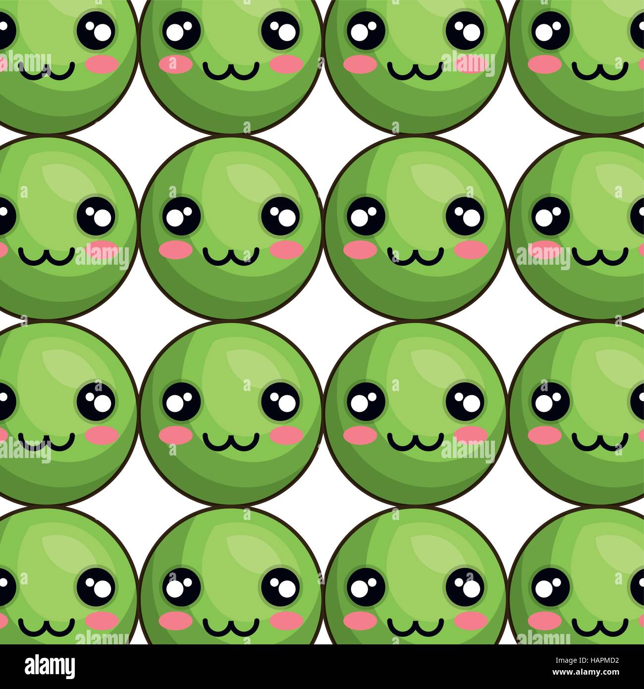 emoticons pattern kawaii style icon vector illustration design Stock ...