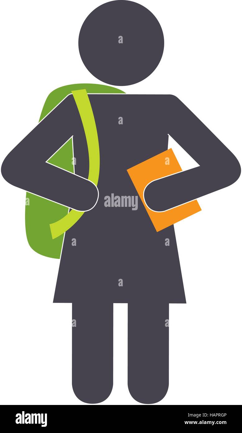 student avatar silhouette icon vector illustration design Stock Vector ...