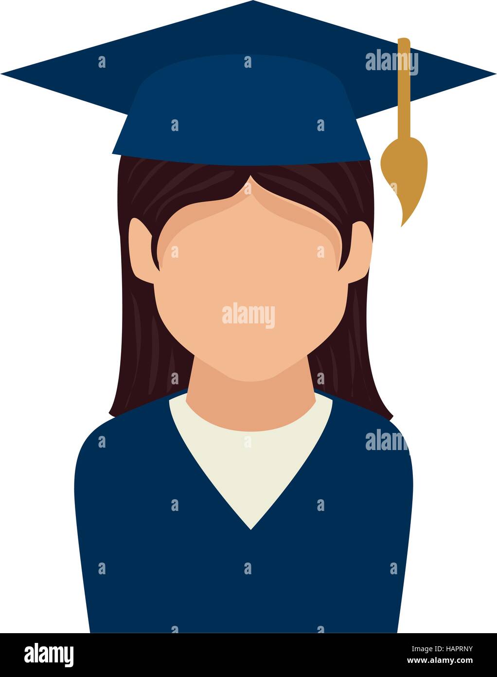 student graduation uniform icon vector illustration design Stock Vector ...
