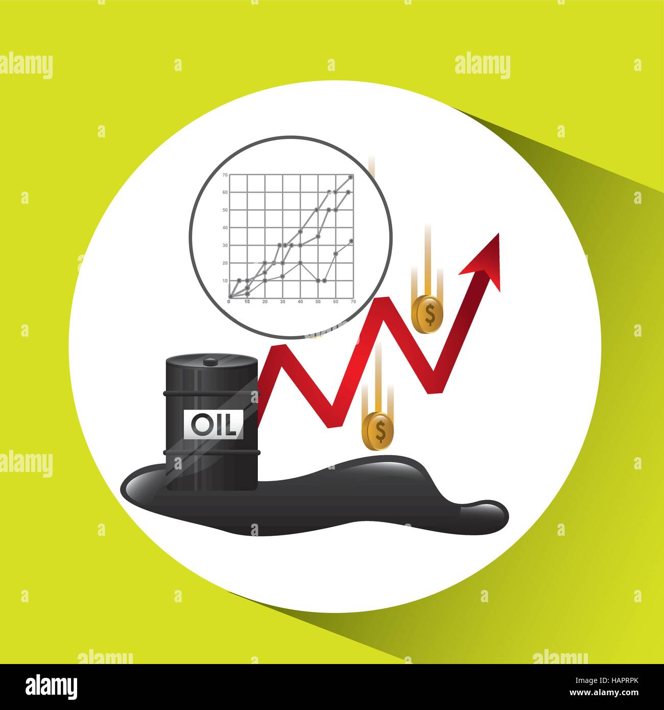 money oil industry growth diagram background vector illustration eps 10