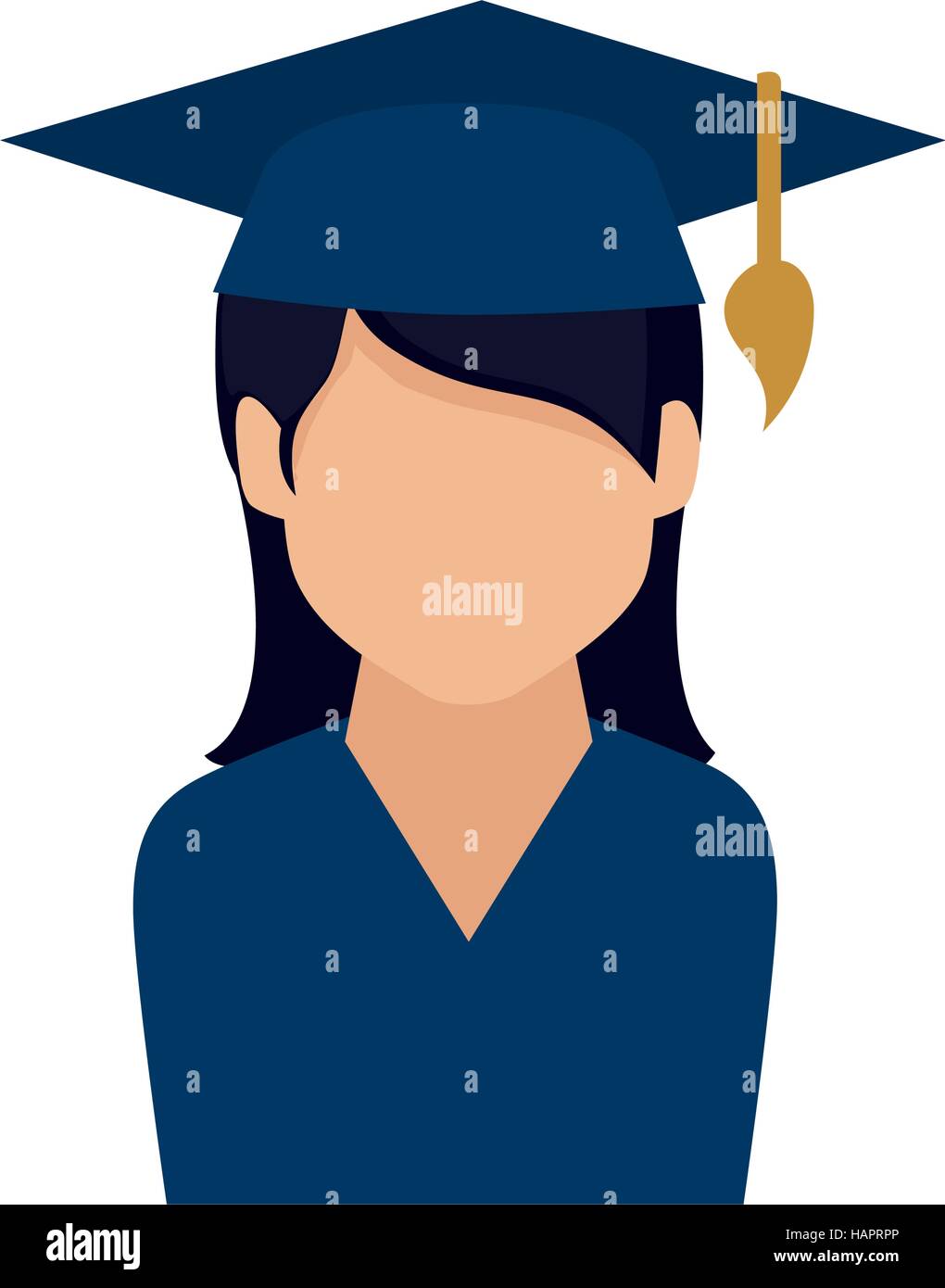 student graduation uniform icon vector illustration design Stock Vector ...