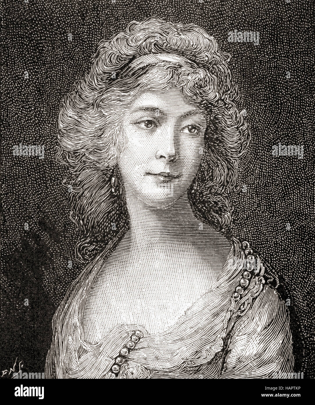 Anne Horton, née Anne Luttrell, later the Duchess of Cumberland and  Strathearn, 1743 - 1808. Member of the British Royal Family, the wife of  Prince Henry, Duke of Cumberland and Strathearn. From, image size:1083x1390