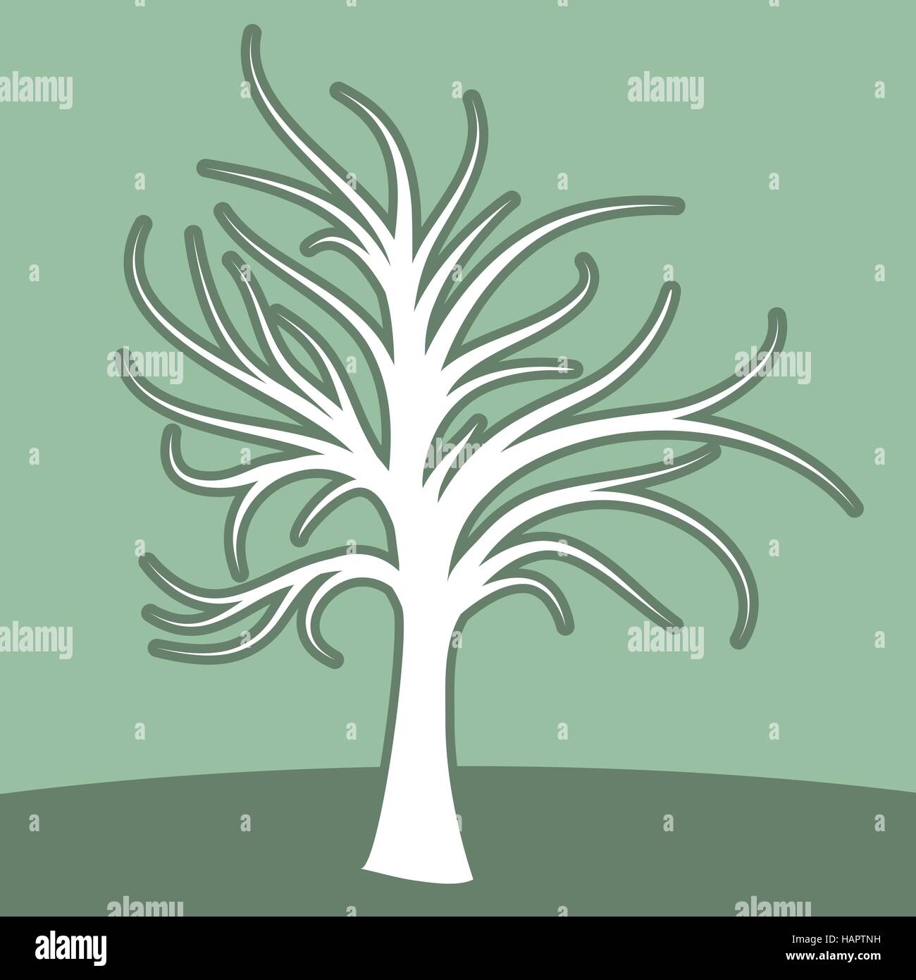 Abstract art tree green color Stock Vector Image & Art - Alamy