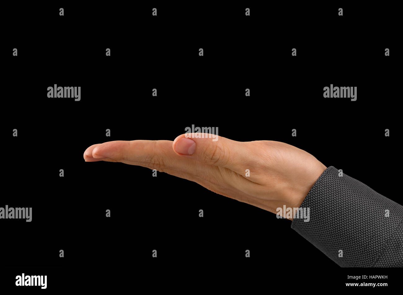 Outstretched Open Hand Stock Photo