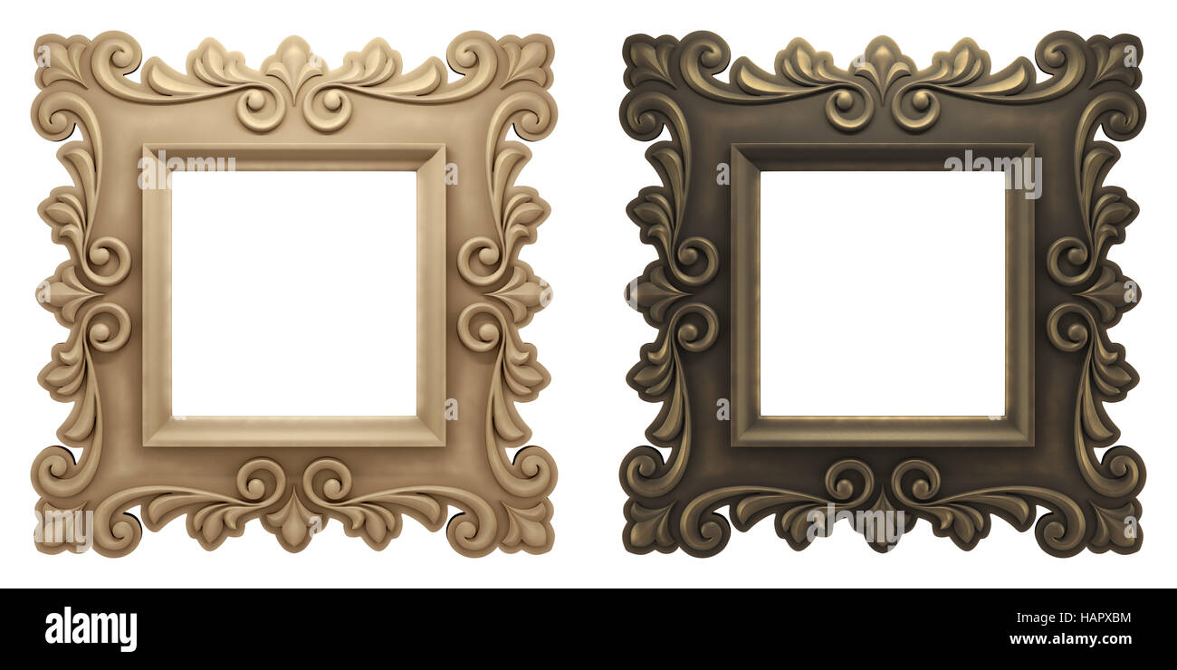 Vintage Artistic Picture Frames Stock Photo Alamy