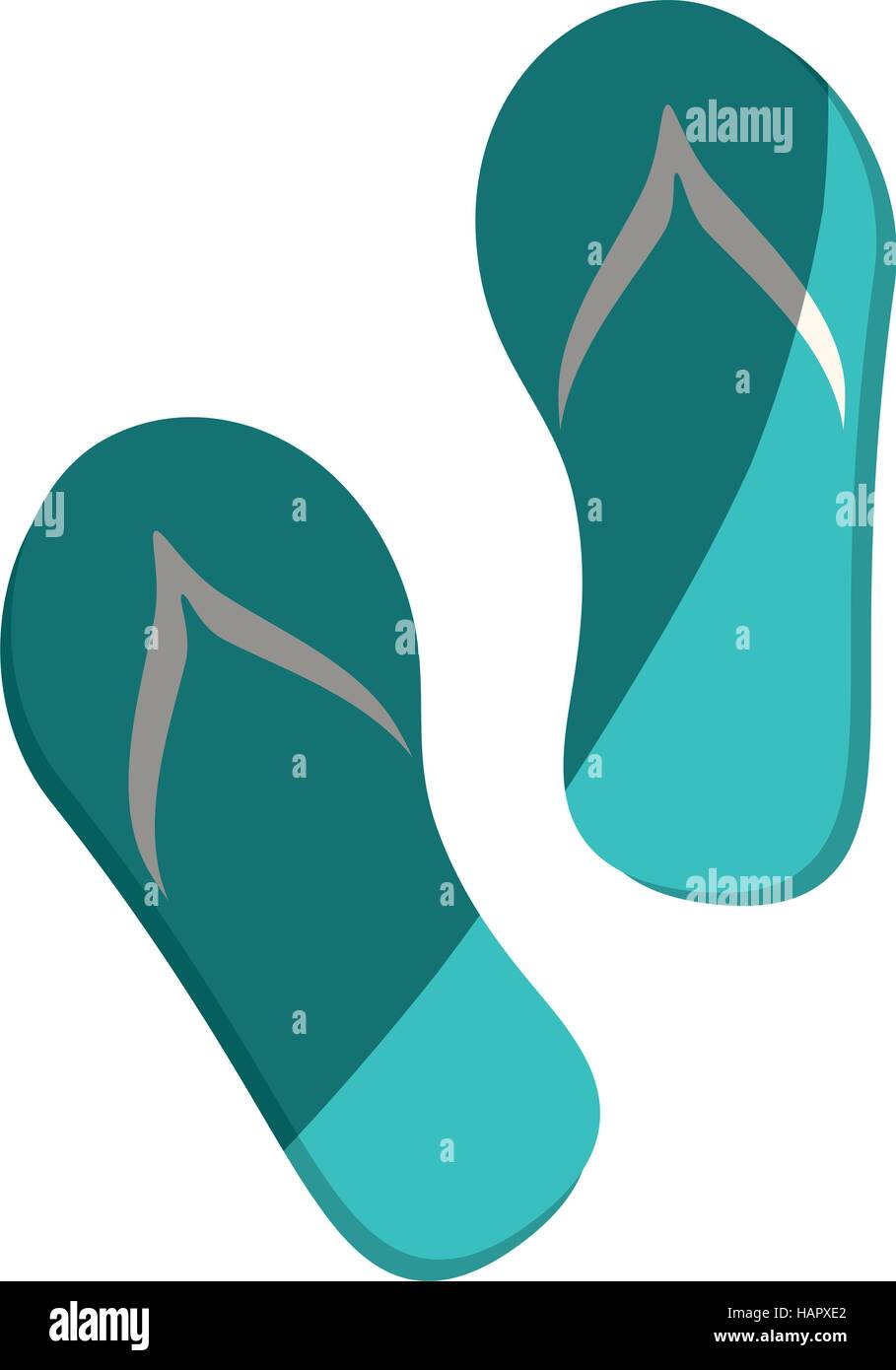 flip flops isolated icon vector illustration design Stock Vector Image ...
