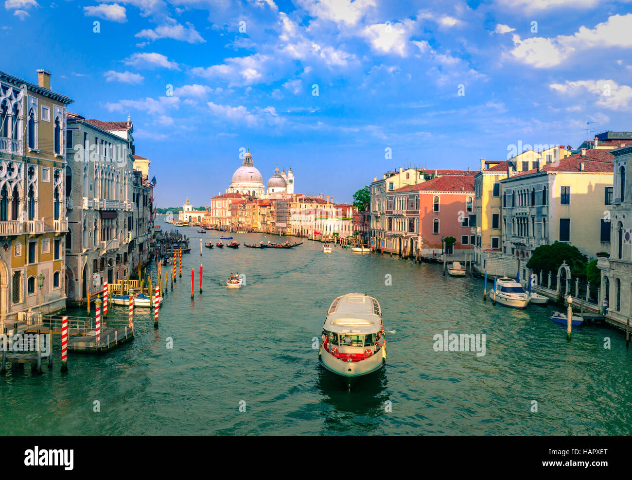 Gorgeous view of the Grand Canal and Basilica Santa Maria della Salute ...