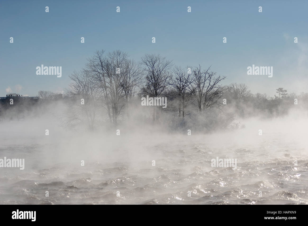 Mist on the River Stock Photo - Alamy