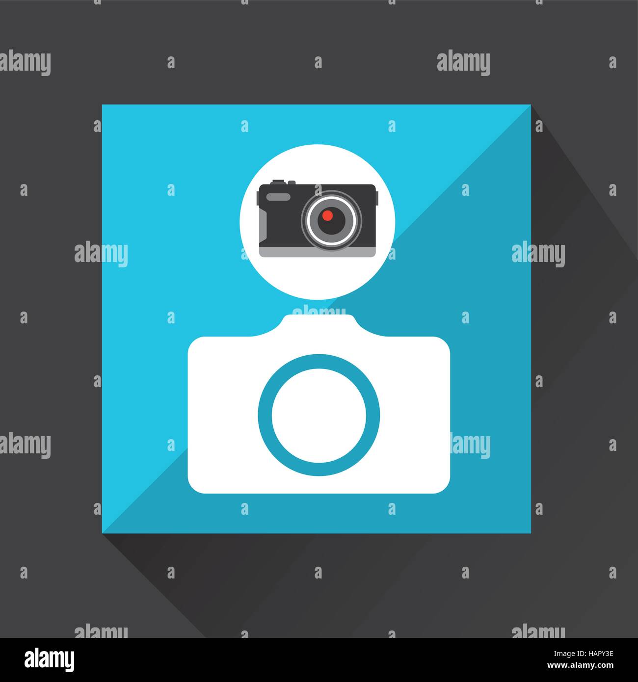 Vintage analog camera monochrome Stock Vector Images - Alamy