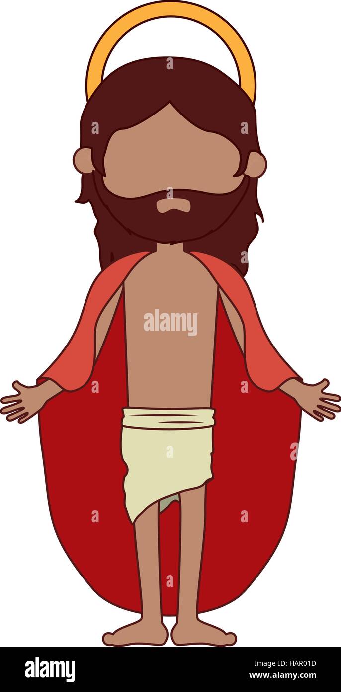 jesuschrist character religious icon vector illustration design Stock ...