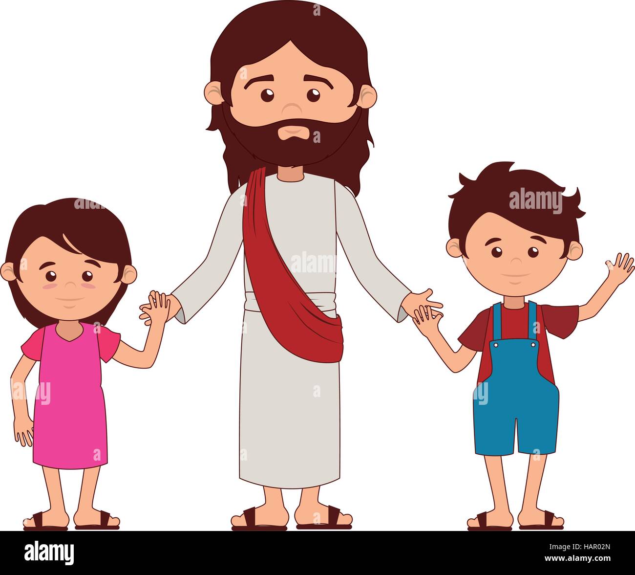 jesuschrist character religious icon vector illustration design Stock ...